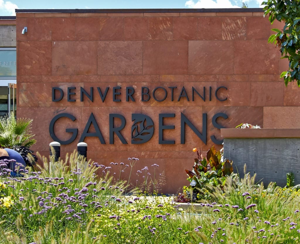 Denver Botanic Gardens Sign